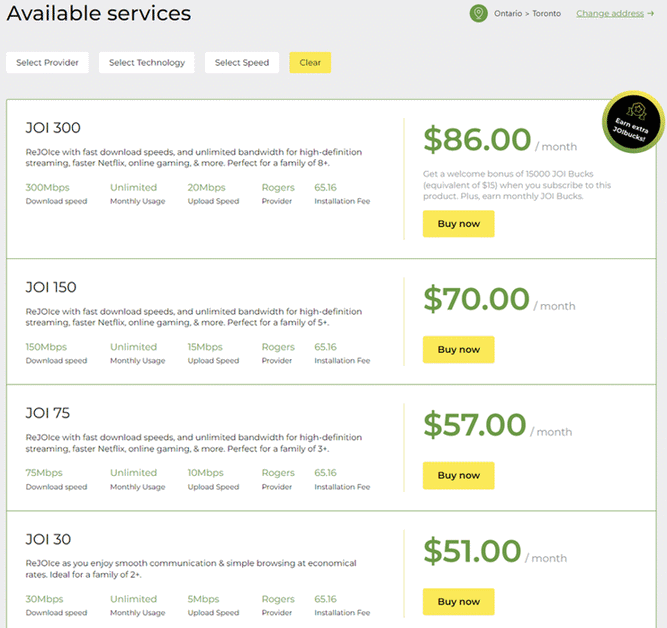 Best, Reliable and Most Affordable Providers in Ontario for