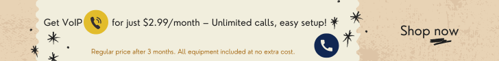 Get NetJOI VoIP starting at $2.99 per month for the first 3 months.