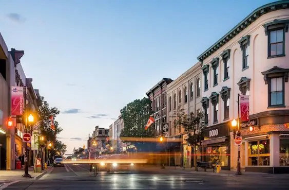 Downtown Peterborough. Image courtesy of the Downtown Business Improvement Area.