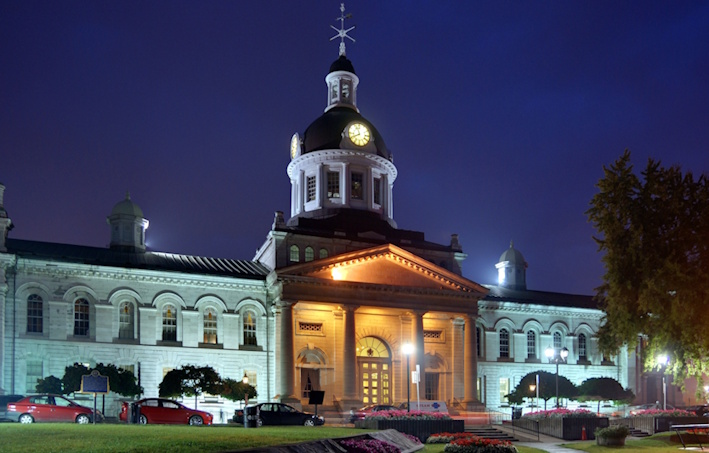 Kingston, Ontario City Hall at Dusk By Taxiarchos228